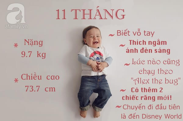 12 bức ảnh cực yêu ghi lại cột mốc trong năm đầu đời của bé 25