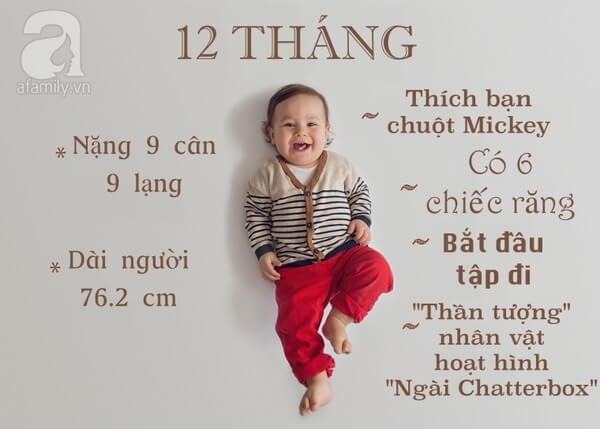 12 bức ảnh cực yêu ghi lại cột mốc trong năm đầu đời của bé 26