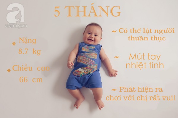 12 bức ảnh cực yêu ghi lại cột mốc trong năm đầu đời của bé 19