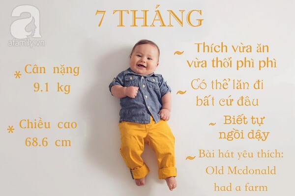 12 bức ảnh cực yêu ghi lại cột mốc trong năm đầu đời của bé 21