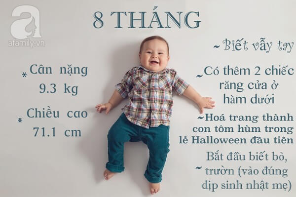 12 bức ảnh cực yêu ghi lại cột mốc trong năm đầu đời của bé 22