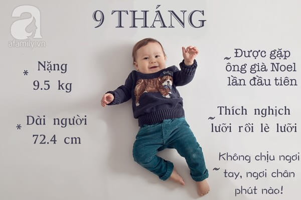 12 bức ảnh cực yêu ghi lại cột mốc trong năm đầu đời của bé 23