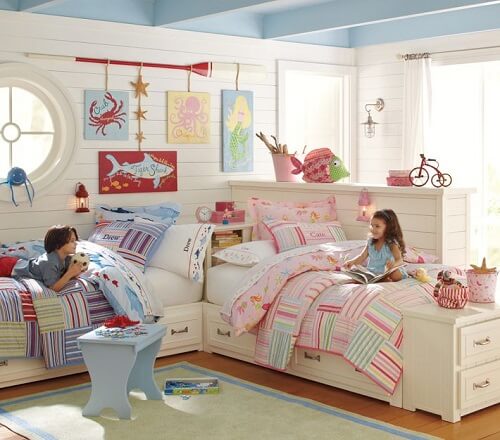 20 cách trang trí phòng ngủ cực đẹp cho hoàng tử tí hon và công chúa nhỏ ở chung phòng 22