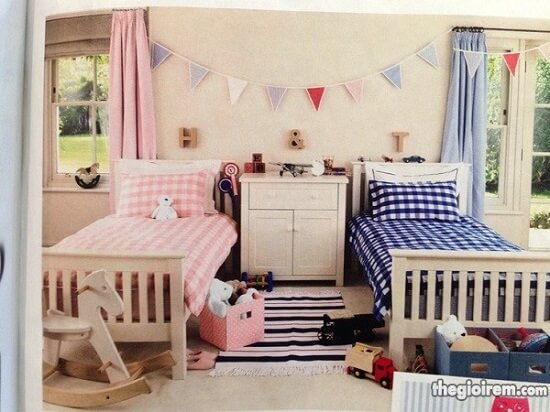 20 cách trang trí phòng ngủ cực đẹp cho hoàng tử tí hon và công chúa nhỏ ở chung phòng 40