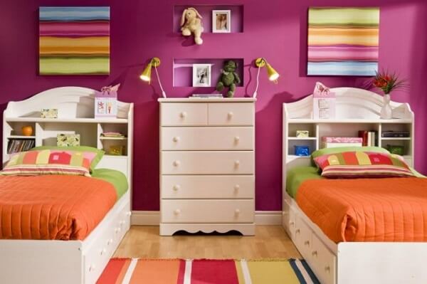 20 cách trang trí phòng ngủ đáng yêu dành cho nhà có hai cô công chúa 35