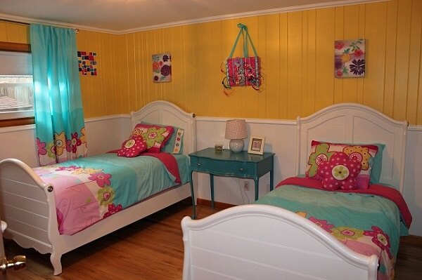 20 cách trang trí phòng ngủ đáng yêu dành cho nhà có hai cô công chúa 36