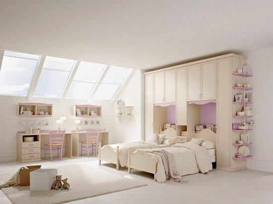 20 cách trang trí phòng ngủ đáng yêu dành cho nhà có hai cô công chúa 38