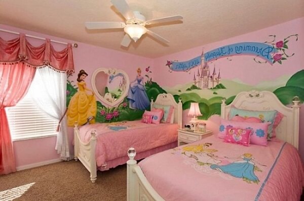 20 cách trang trí phòng ngủ đáng yêu dành cho nhà có hai cô công chúa 28