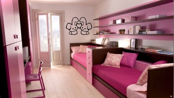 20 cách trang trí phòng ngủ đáng yêu dành cho nhà có hai cô công chúa 30