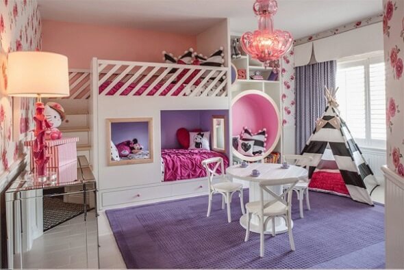 20 cách trang trí phòng ngủ đáng yêu dành cho nhà có hai cô công chúa 32