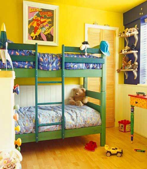 20 mẫu phòng ngủ cá tính dành cho nhà có hai hoàng tử nhí 35