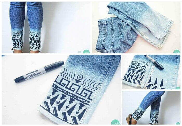 Biến chiếc quần jeans cũ thành những kiểu quần áo mới cực "chất" 13