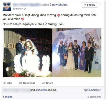 Ca sĩ Hồ Quang Hiếu thừa nhận đã kết hôn từ 3 năm trước 4
