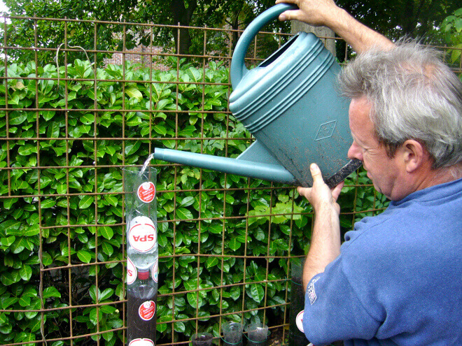 Cách làm “tháp rau” từ chai nhựa để trồng rau sạch tại nhà 43