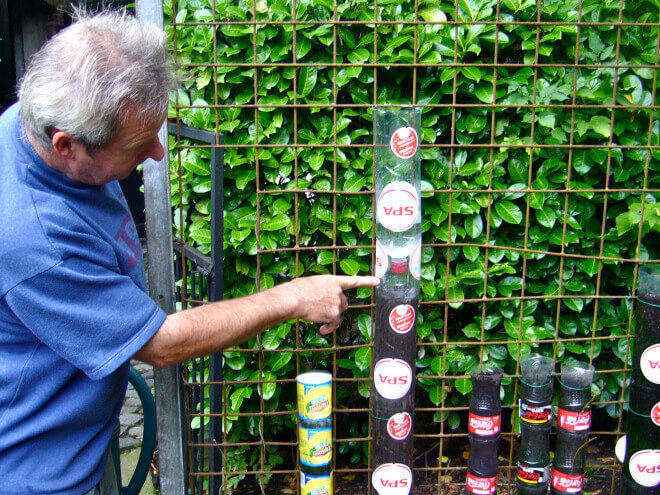Cách làm “tháp rau” từ chai nhựa để trồng rau sạch tại nhà 45