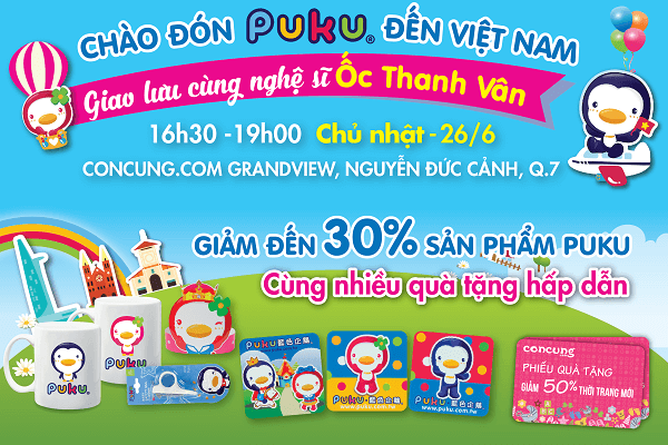 Cùng Concung.com tham dự sự kiện Chào Đón PUKU Đến Việt Nam nhận ngay quà tặng hấp dẫn 11