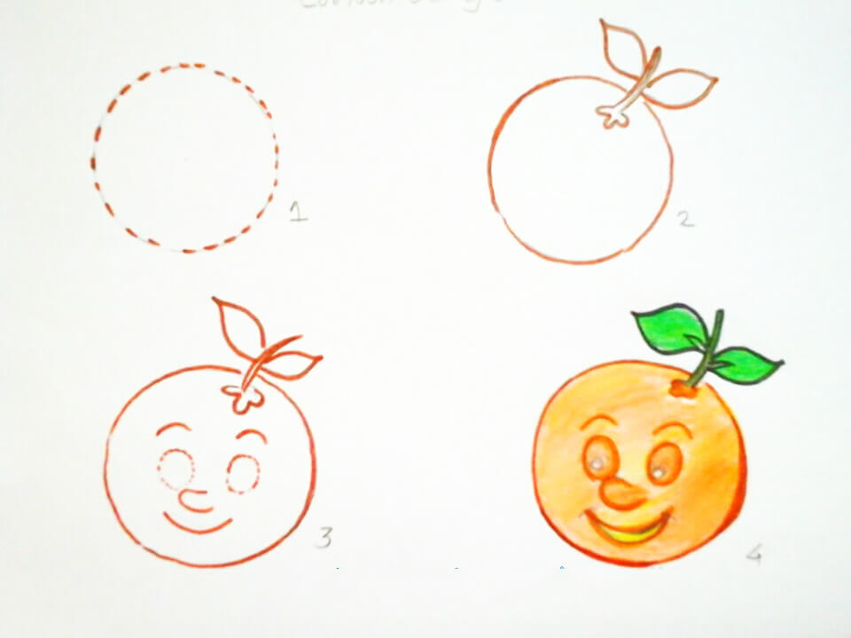 Dạy bé vẽ trái cây bằng cách cực kỳ đơn giản 16
