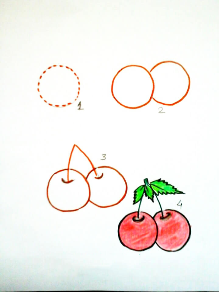 Dạy bé vẽ trái cây bằng cách cực kỳ đơn giản 16