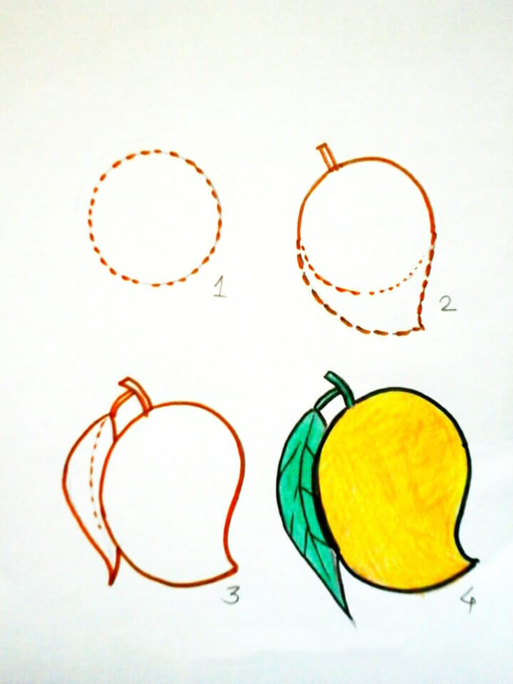 Dạy bé vẽ trái cây bằng cách cực kỳ đơn giản 17