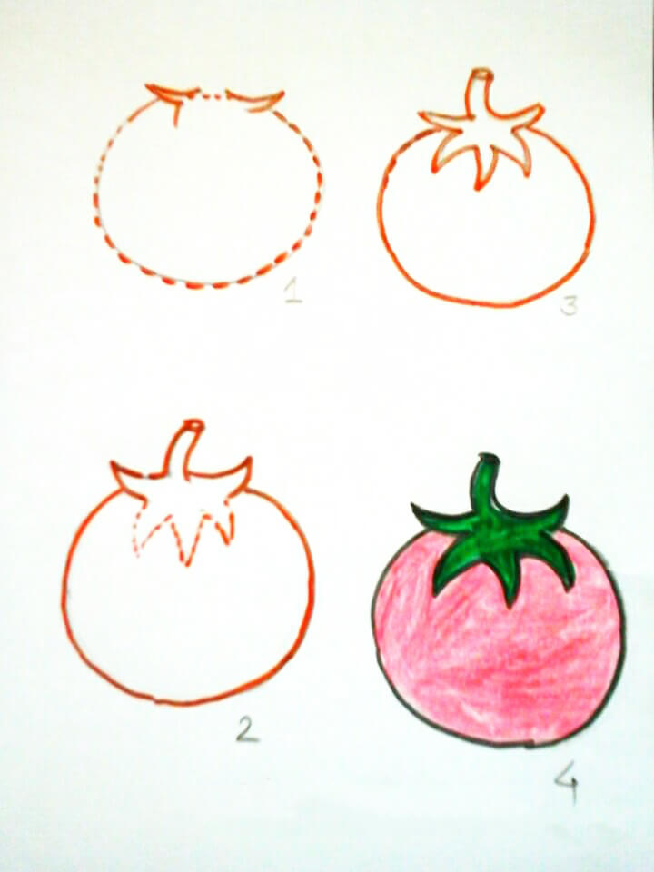 Dạy bé vẽ trái cây bằng cách cực kỳ đơn giản 18