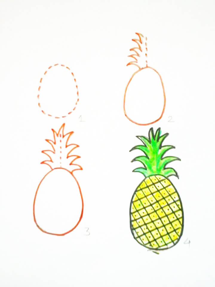 Dạy bé vẽ trái cây bằng cách cực kỳ đơn giản 19