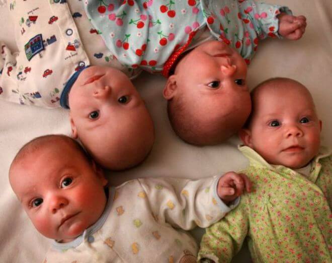 Khởi đầu năm mới với hình ảnh các bé sinh 4 cực kì hiếm 33