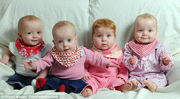Khởi đầu năm mới với hình ảnh các bé sinh 4 cực kì hiếm 27