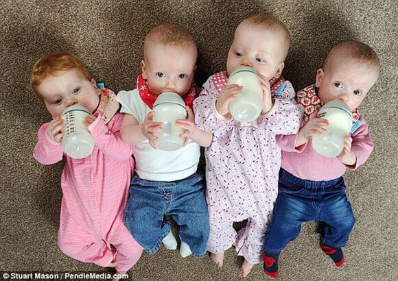 Khởi đầu năm mới với hình ảnh các bé sinh 4 cực kì hiếm 27