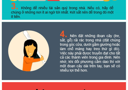 Những kỹ năng cần thiết để tự vệ khi có trộm cướp lẻn vào nhà 18