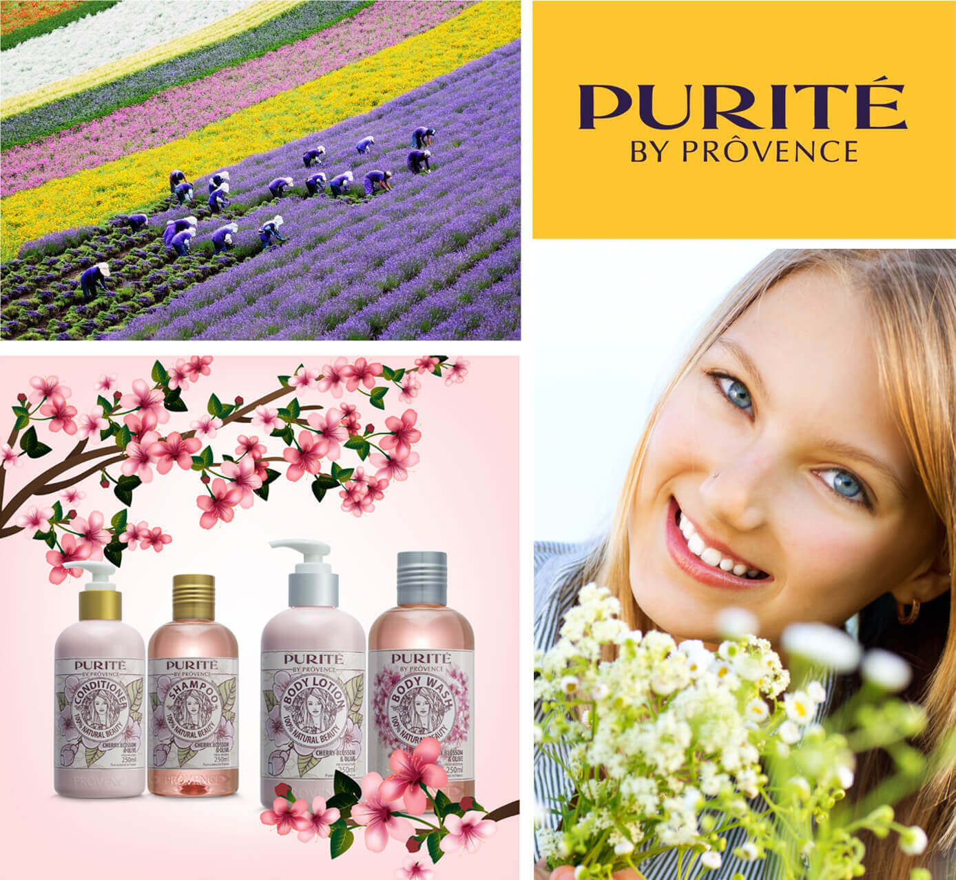 Tóc đẹp hơn với dầu gội dưỡng mượt Hoa anh đào từ Purité by Prôvence 5