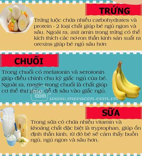 Top 10 thực phẩm giúp bé ngủ ngon 10