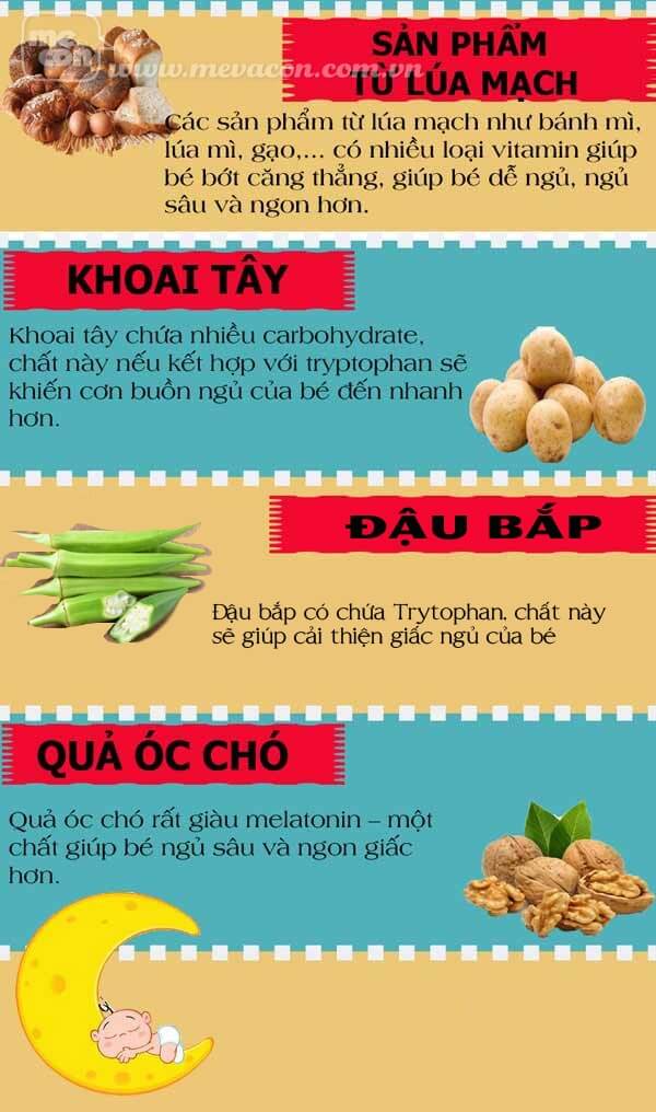 Top 10 thực phẩm giúp bé ngủ ngon 11