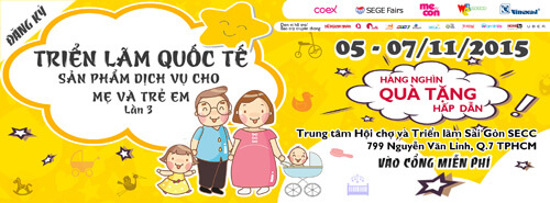 Triển lãm quốc tế sản phẩm - dịch vụ cho mẹ và trẻ em 2015 - lần thứ 3 5