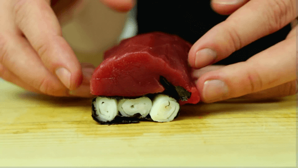 Sushi hình ông già Noel 4