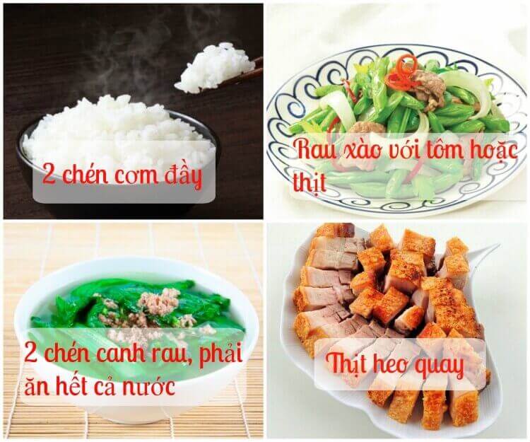 chế độ ăn tăng cân trong 1 tuần 