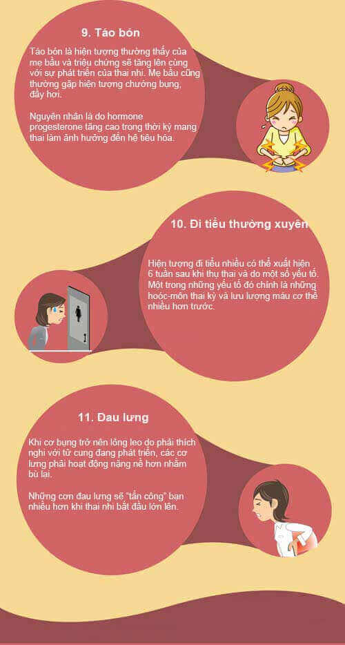 Infographic: Các dấu hiệu nhận biết có thai cực chuẩn 17