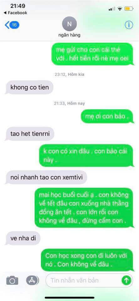 Sặc cười với trào lưu tin nhắn “tết này con không về” 11