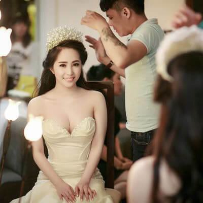 Tham khảo các kiểu tóc cô dâu cực xinh của sao Việt 3