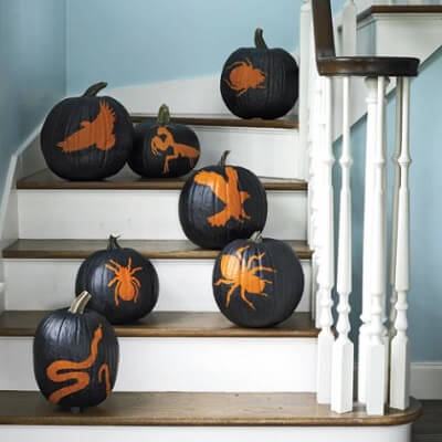 10 gợi ý trang trí tiệc Halloween độc đáo từ bí đỏ 5