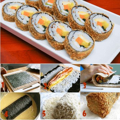 Cách làm sushi chiên xù đơn giản cho bé yêu mê tít 7