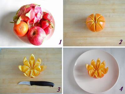 Cách trình bày đĩa hoa quả đơn giản