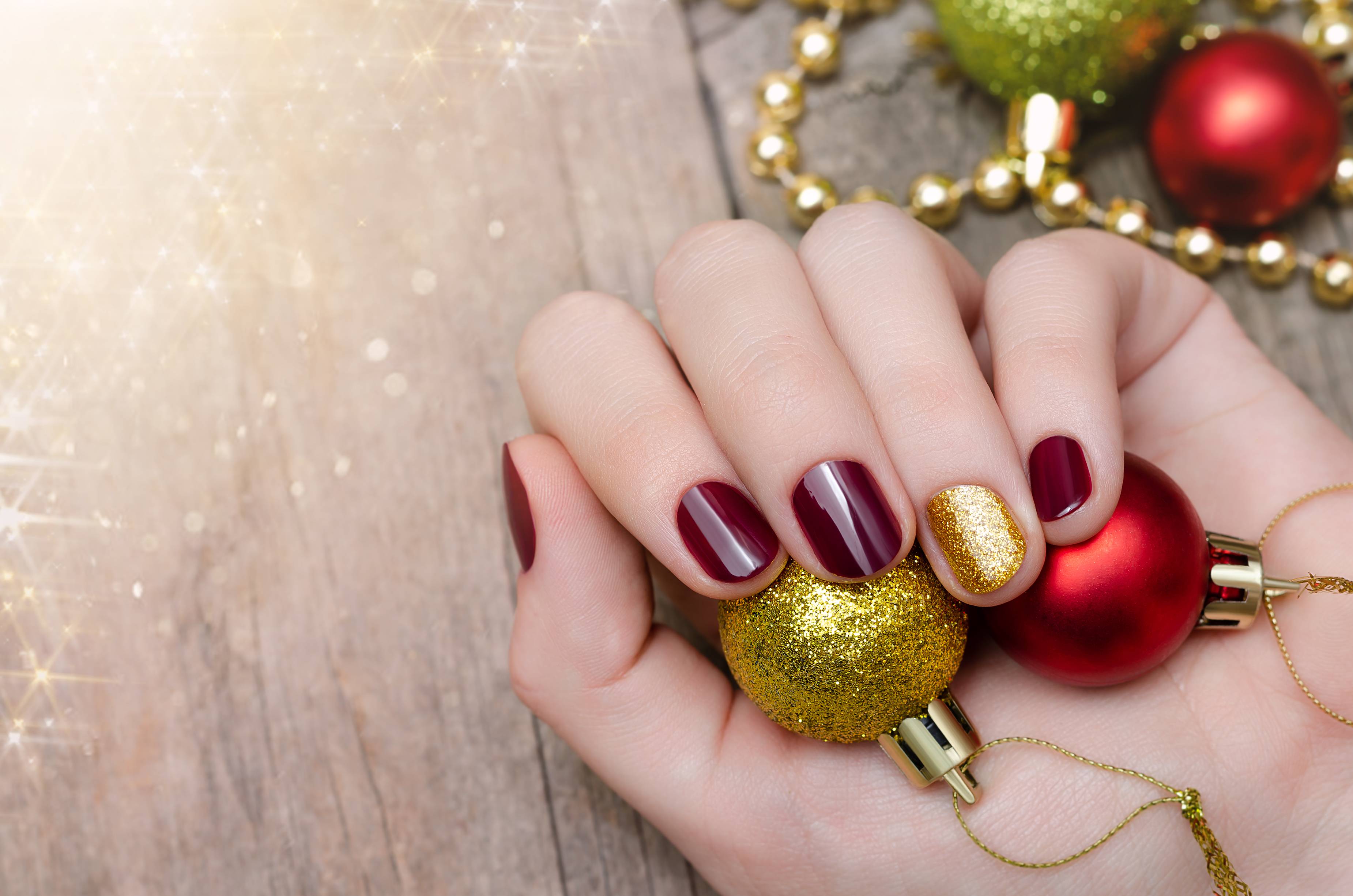 mẫu nail đẹp cho Noel