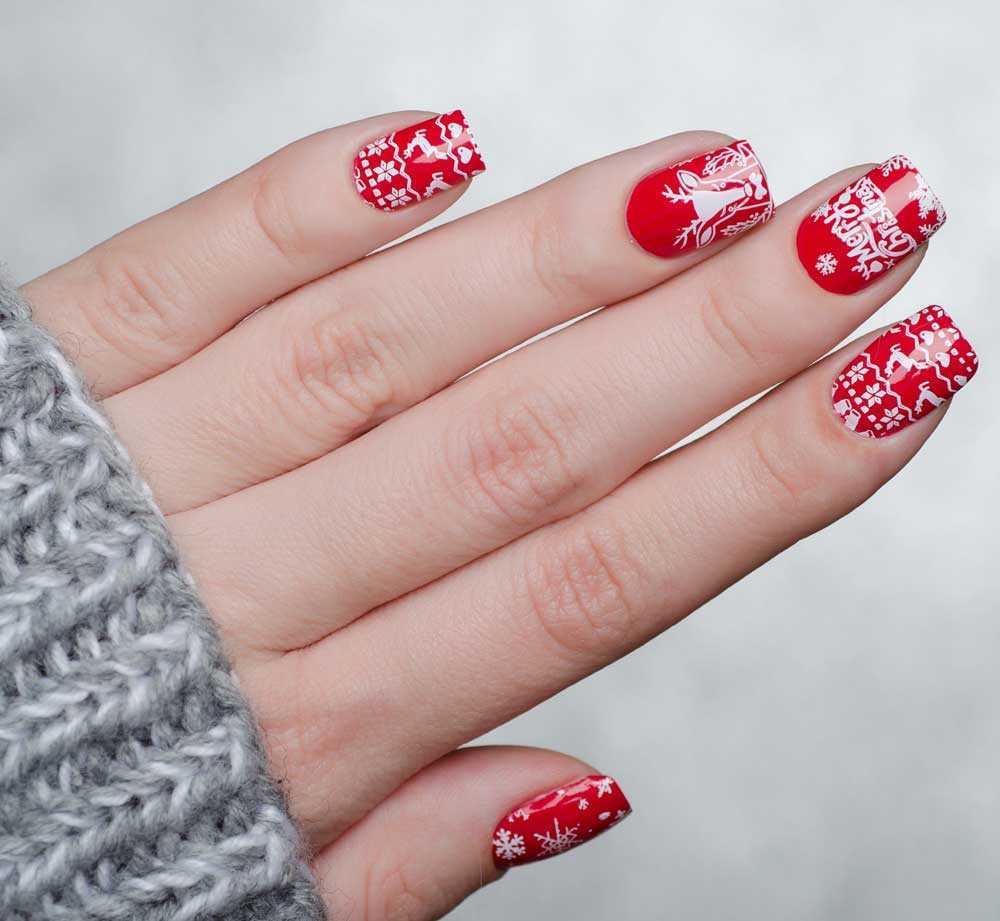 mẫu nail đẹp cho Noel