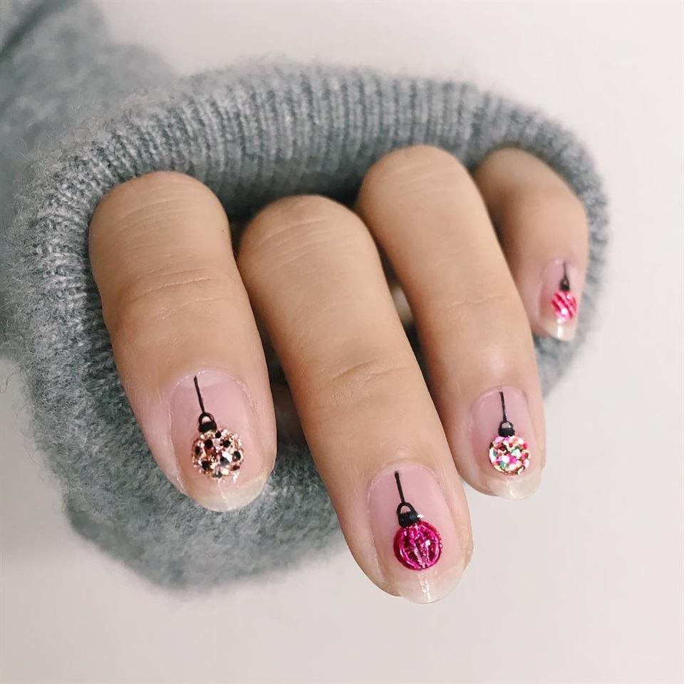 mẫu nail đẹp cho Noel