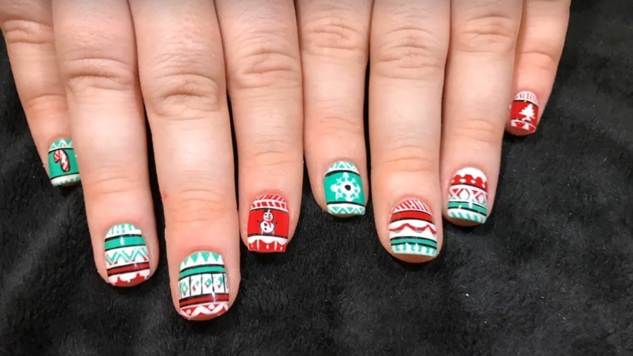 mẫu nail đẹp cho Noel