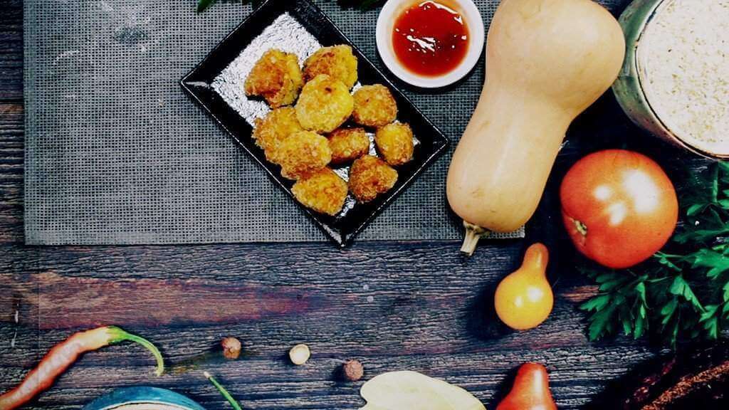 bí đỏ bọc trứng cút