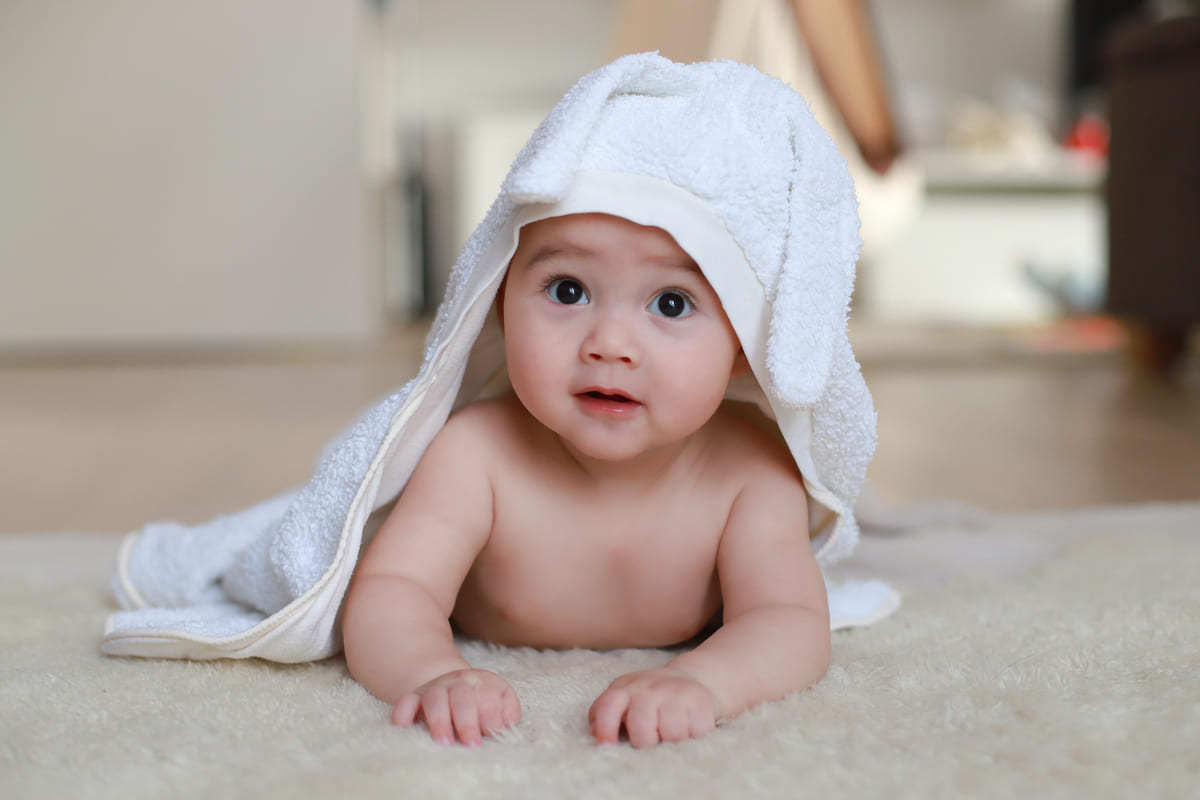 chọn khăn tắm phù hợp cho bé