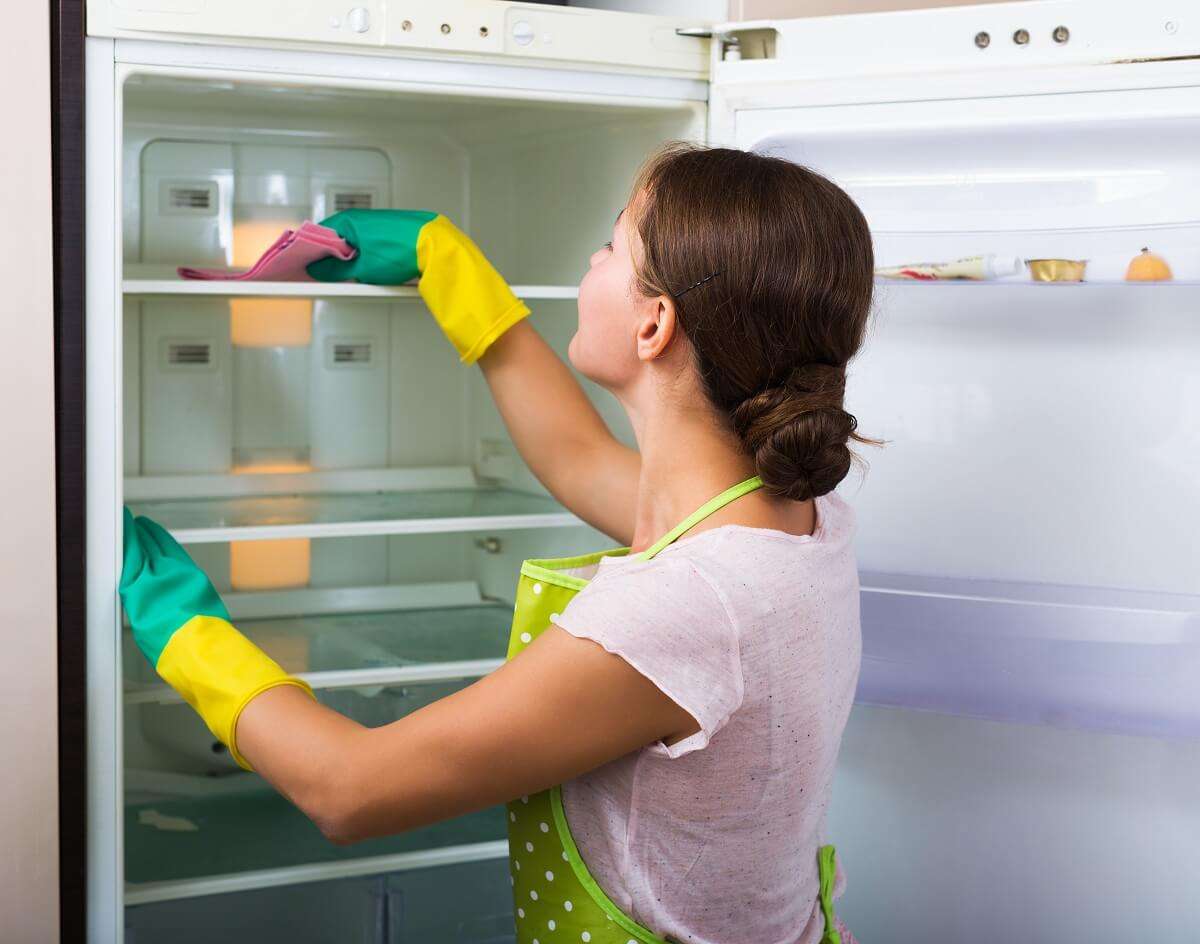 dọn dẹp tủ lạnh về quê ăn tết