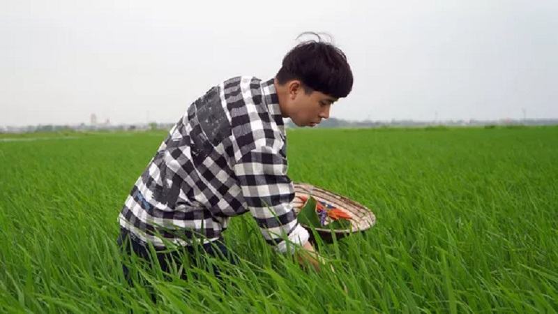 Tô Văn Lộc, 30 tuổi - là một nông dân kiêm YouTuber đang sinh sống ở tỉnh Thái Bình