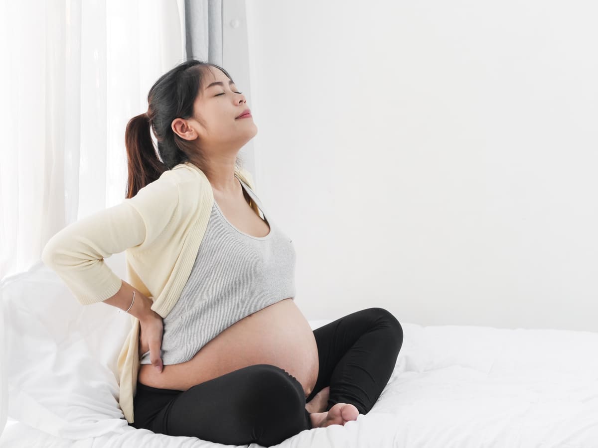 giảm đau lưng khi mang thai